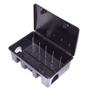 MUBCM307ITFE – Compact rat bait box with 5 skewer, black