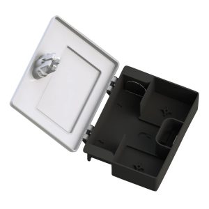 MUEDO115ITFV – Multifunctional mouse feeding box, black tray and transparent lid