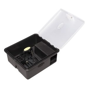 MUELB702ITUN – Live mouse trap S without hole for insects, transparent
