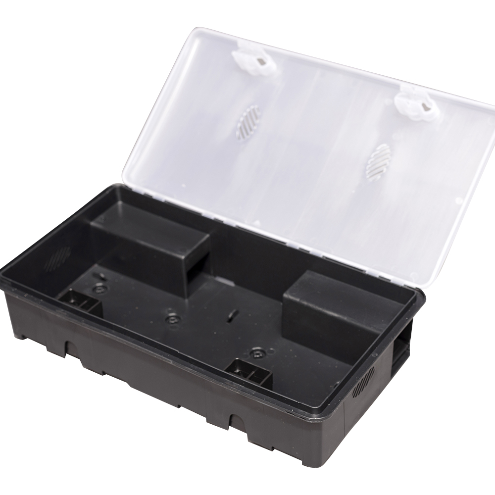 MUELB704ITUV – Live mouse trap XL with hole for insects, transparent
