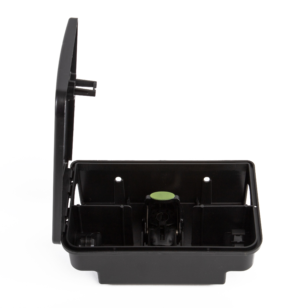 MUPLA101ITFE – Rat bait box with lid opening to one side, black - Image 2
