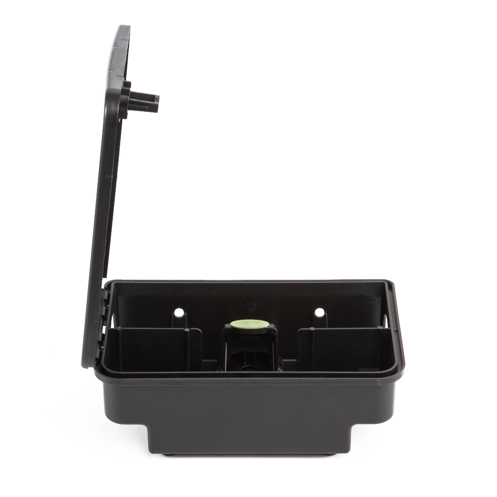 MUPLA101ITFE – Rat bait box with lid opening to one side, black - Image 8