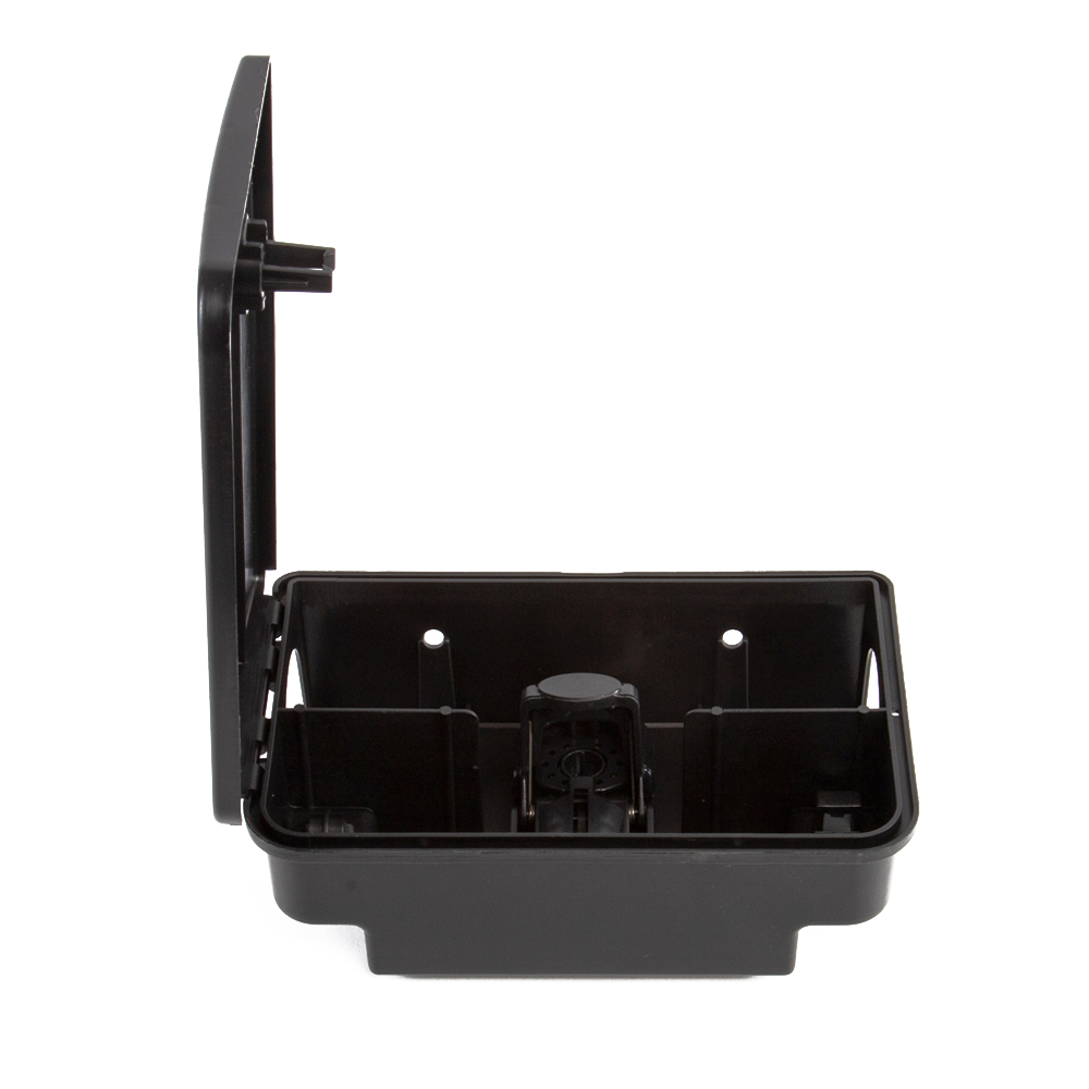 MUPLA101ITFE – Rat bait box with lid opening to one side, black - Image 3