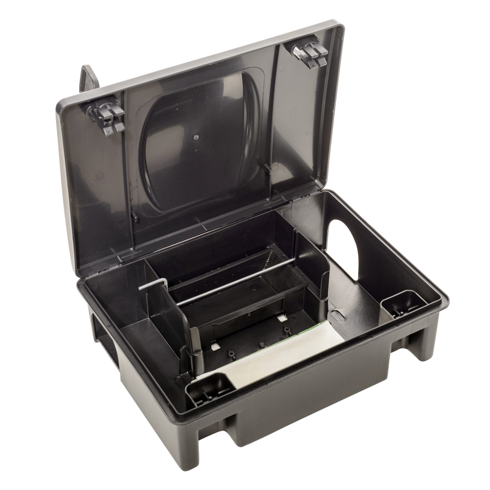 MUPLA703ITFE – Rat bait box with elevated lid to be placed under EUR pallets, black - Image 3