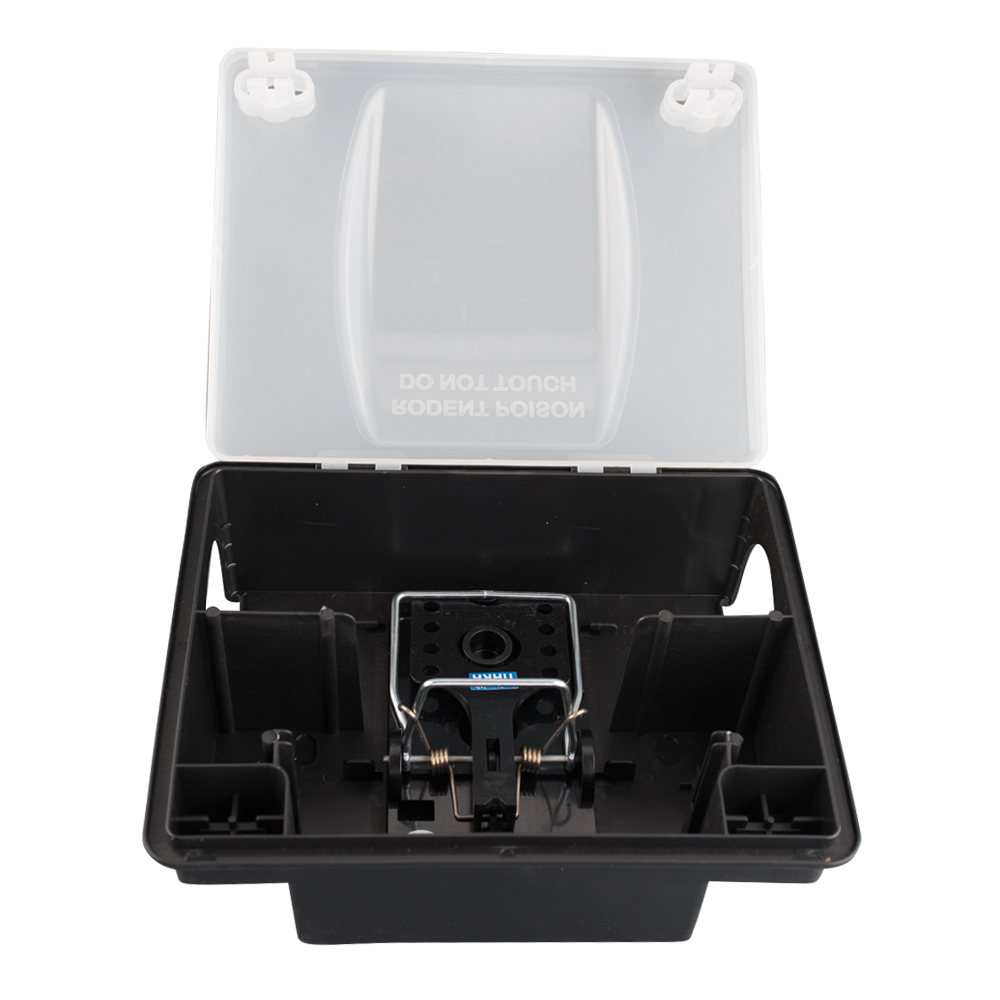 MUPLA904ITUV – Compact rat bait box with elevated lid, transparent - Image 3