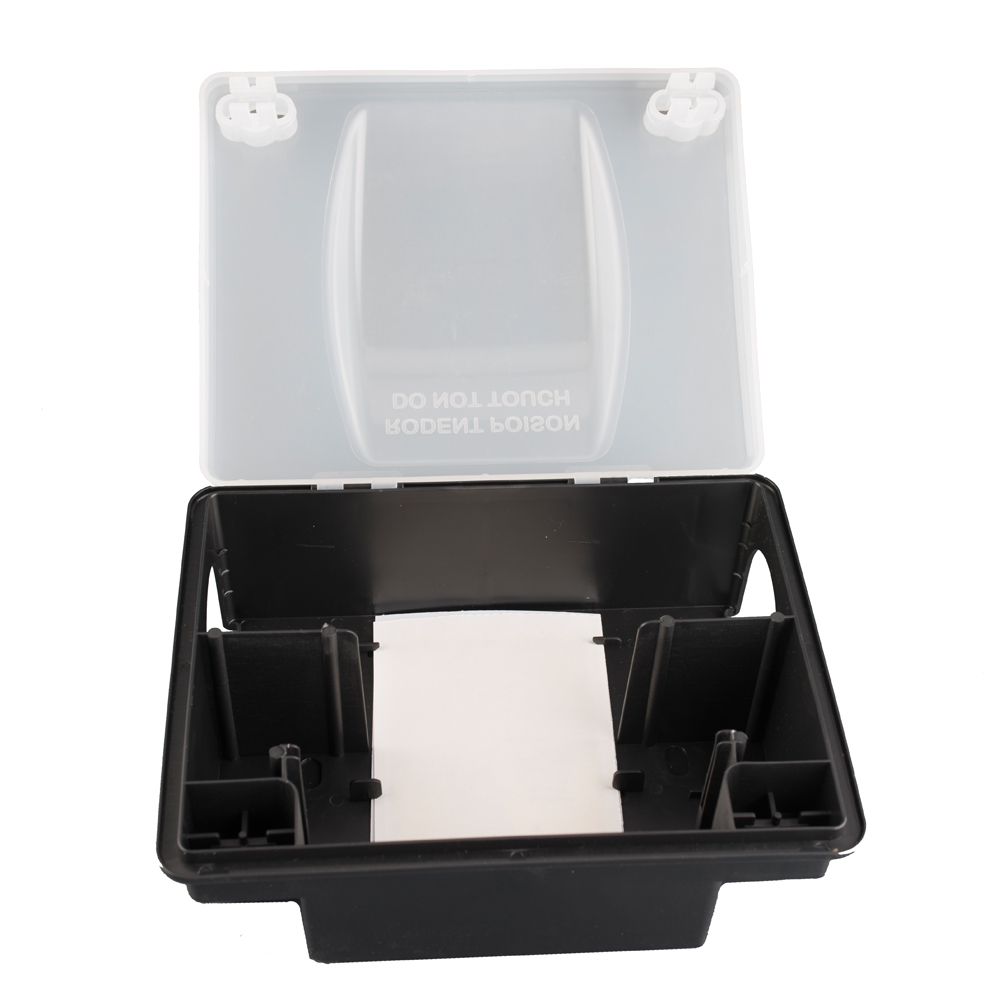 MUPLA904ITUV – Compact rat bait box with elevated lid, transparent - Image 2