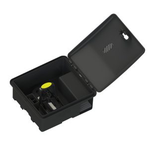 MUELB701ITFE – Live mouse trap S with hole for insects, black