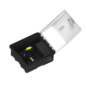 MUELB702ITUV – Live mouse trap S with hole for insects, transparent